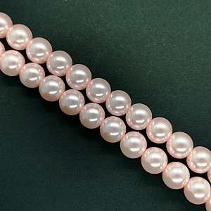 8mm Glass Pearl - Pink